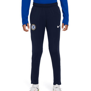 Pantalón Nike Chelsea niño Dri-Fit Academy Pro - Pantalón largo de entreno infantil Nike del Chelsea - azul marino