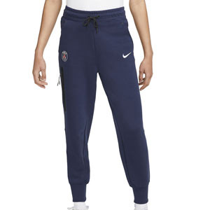 Pantalón Nike PSG mujer Sportswear Tech Fleece Essential - Pantalón largo de entreno de mujer Nike del PSG - azul marino