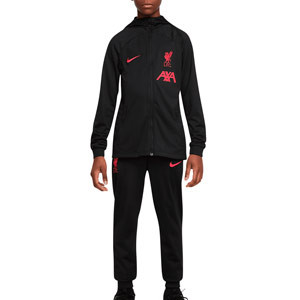Chándal Nike Liverpool Dri-Fit Strike Hoodie - Chándal de entreno con capucha Nike del Liverpool - negro
