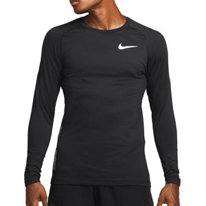 Camiseta interior termica Nike Pro Warm Crew - Camiseta interior compresiva de manga larga Nike Pro Warm Crew - negra