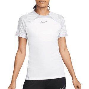 Camiseta Nike mujer Dri-Fit Strike - Camiseta de entrenamiento para mujer Nike - blanca