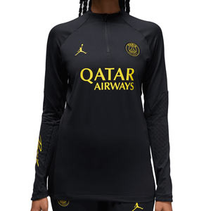 Sudadera Nike 4a PSG x Jordan entrenamiento mujer Strike - Sudadera de entrenamiento para mujer Nike x Jordan del París Saint-Germain - negra