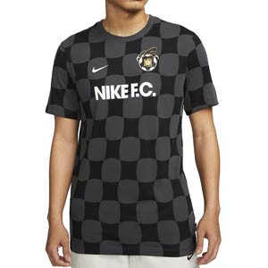 Camiseta de algodón Nike FC Dri-Fit - Camiseta de manga corta de algodón Nike - gris oscuro