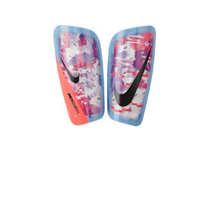 Nike Mercurial Lite MDS - Espinilleras de fútbol Nike con mallas de sujeción - lilas, rosas