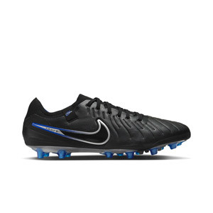 Nike Tiempo Legend 10 Pro AG-PRO - Botas de fútbol de piel sintética Nike AG-PRO para césped artificial - negras, azules