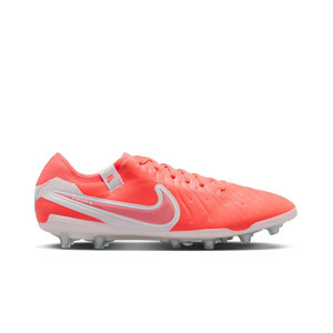 Nike Tiempo Legend 10 Pro AG-PRO - Botas de fútbol de piel sintética Nike AG-PRO para césped artificial - rojas