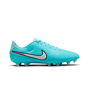 Nike Tiempo Legend 10 Academy FG/MG - Botas de fútbol de piel sintética Nike FG/MG para césped artificial - azul claro
