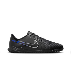 Nike Tiempo Legend 10 Club TF - Zapatillas de fútbol multitaco de piel sintética Nike TF suela turf - negras, azules