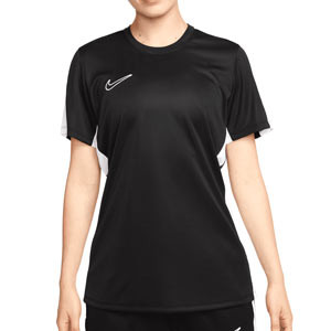 Camiseta de entrenamiento Nike mujer Dri-Fit Academy 23 - Camiseta de maga corta de mujer para entrenamiento fútbol Nike - negra