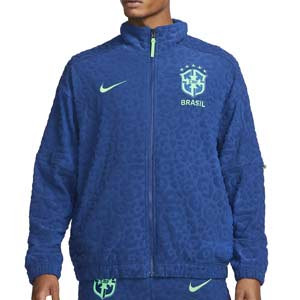 Chaqueta Nike Brasil Solo Swoosh - Chaqueta de chándal Nike de Brasil - azul marino