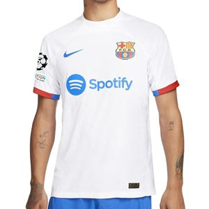 Camiseta Nike 2a Barcelona 2023 2024 DF ADV Match UCL - Camiseta segunda equipación Nike del FC Barcelona de Champions League 2023 2024 - blanca