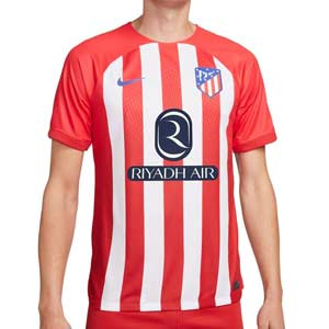 Camiseta Nike Atlético 2023 2024 Dri-Fit Stadium - Camiseta primera equipación Nike del Atlético de Madrid 2023 2024 - roja, blanca