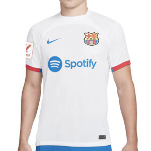Camiseta Nike 2a Barcelona 2023 2024 Dri-Fit Stadium LaLiga - Camiseta de la segunda equipación Nike del FC Barcelona 2023 2024 de La Liga - blanca