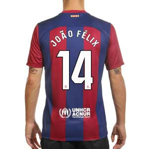 Camiseta Nike Barcelona Joao Félix 2023 2024 Dri-Fit Stadium - Camiseta de la primera equipación Nike del FC Bracelona de Joao Félix 2023 2024 - azulgrana