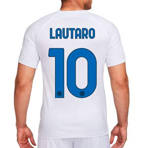 Camiseta Nike 2a Inter Lautaro 2023 2024 Dri-Fit Stadium - Camiseta de la segunda equipación Nike del Inter de Milán de Lautaro 2023 2024 - blanca