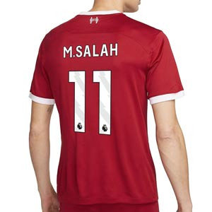 Camiseta Nike Liverpool Salah 2023 2024 Dri-Fit Stadium - Camiseta de la primera equipación de Salah Nike del Liverpool FC 2023 2024 - roja