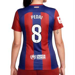 Camiseta Nike Barcelona mujer Pedri 23 24 DF Stadium Liga - Camiseta para mujer de la primera equipación de Pedri Nike del FC Barcelona para la Liga 2023 2024 - azulgrana