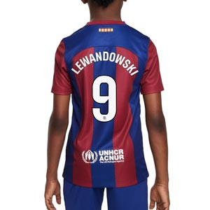 Camiseta Nike Barcelona niño Lewandowski 23-24 DF Stadium
