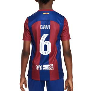 Camiseta Nike Barcelona niño Gavi 23 24 DF Stadium UCL