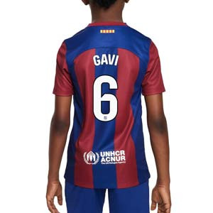 Camiseta Nike Barcelona niño Gavi 23 24 DF Stadium Liga
