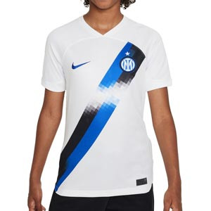 Camiseta Nike 2a Inter niño 2023 2024 Dri-Fit Stadium - Camiseta segunda equipación infantil Nike del Inter de Milán 2023 2024 - blanca