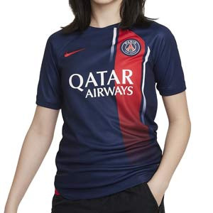 Camiseta Nike PSG niño 2023 2024 Dri-Fit Stadium - Camiseta de la primera equipación infantil Nike del Paris Saint Germain - azul marino