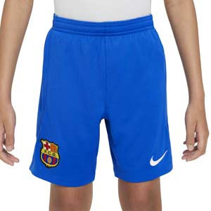 Short Nike 2a Barcelona niño 2023 2024 Dri-Fit Stadium - Pantalón corto infantil de la segunda equipación Nike del FC Barcelona - azul