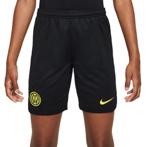 Short Nike Inter niño 2023 2024 Dri-Fit Stadium - Pantalón corto infantil de la primera equipación Nike del Inter de Milán - negro
