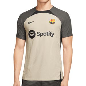 Camiseta Nike FCB entrenamiento Dri-Fit ADV Strike Elite - Camiseta de entrenamiento Nike del FC Barcelona - beige, verde oscura