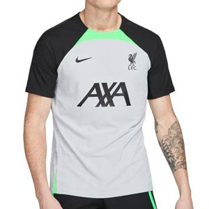 Camiseta Nike Liverpool entrenamiento DF ADV Strike Elite - Camiseta de entrenamiento Nike del Liverpool FC - gris, negra