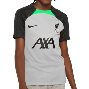 Camiseta Nike Liverpool entrenamiento niño Dri-Fit Strike - Camiseta Nike Liverpool niño entreno Dri-Fit Strike - gris, negra