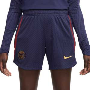 Short Nike PSG entrenamiento mujer Dri-Fit Strike - Pantalón corto de entrenamiento mujer Nike del Paris Saint-Germain - azul marino