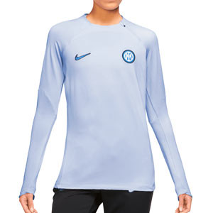 Sudadera Nike Inter entrenamiento mujer Dri-Fit Strike - Sudadera de entrenamiento para mujer Nike del Inter de Milán - azul claro