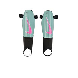 Nike Charge - Espinilleras de fútbol Nike con tobillera protectora - azul claro