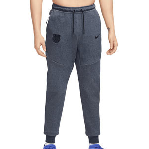 Pantalón Nike Barcelona Sportswear Tech Fleece - Pantalón largo de entreno Nike del FC Barcelona - azul grisáceo