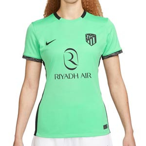 Camiseta Nike 3a Atlético mujer 2023 2024 Dri-Fit Stadium - Camiseta tercera equipación mujer Nike Atlético de Madrid 2023 2024 - verde claro
