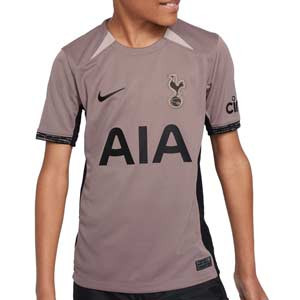 Camiseta Nike 3a Tottenham niño 2023 2024 Dri-Fit Stadium - Camiseta tercera equipación infantil Nike Tottenham Hotspur 2023 2024 - beige