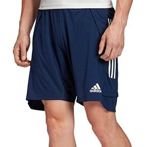 Short adidas Condivo 20 - Pantalón corto de entrenamiento de fútbol adidas - azul marino - frontal