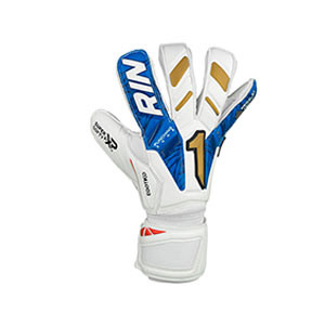 Rinat Egotiko Vengador Prime - Guantes de portero Rinat corte Ergo Roll - blancos