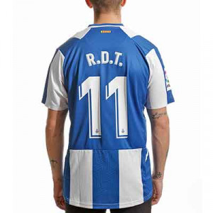 Camiseta Kelme Espanyol R.D.T. 2021 2022 - Camiseta primera equipación de Raúl de Tomás Kelme del RCD Espanyol 2021 2022 - azul, blanca