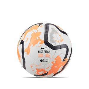 Balón Nike Premier League 2023 2024 Pitch talla 5 - Balón de fútbol Nike de la Premier League 2023 2024 talla 5 - blanco, naranja