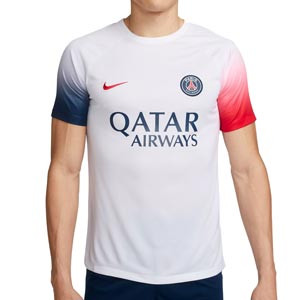 Camiseta Nike PSG pre-match Academy Pro - Camiseta de calentamiento pre-partido Nike del Paris Saint-Germain - blanca