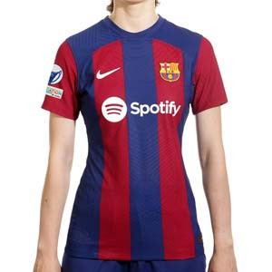 Camiseta Nike Barcelona mujer 2023 2024 DF ADV Match UWCL - Camiseta auténtica de la primera equipación de mujer de la Champions League Femenina Nike del FC Barcelona 2023 2024 - azulgranaá