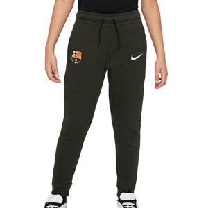 Pantalón Nike Barcelona niño Sportswear Tech Fleece - Pantalón largo de entreno Nike del FC Barcelona - verde