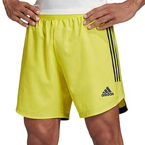 Short adidas Condivo 20 - Pantalón corto de entrenamiento de fútbol adidas - amarillo - frontal