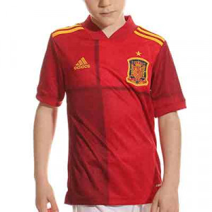 Camiseta adidas España niño 2020 2021 - Camiseta infantil primera equipación selección española 2020 2021 - roja - frontal