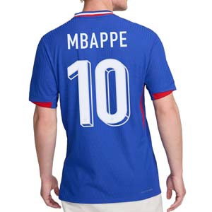 Camiseta Nike Francia Mbappé Match 2024 Dri-Fit ADV - Camiseta auténtica de la primera equipación Nike de la selección francesa de Mbappé 2024 - azul
