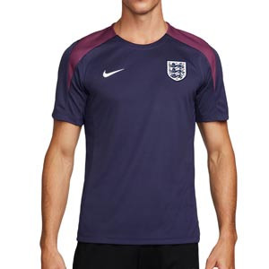 Camiseta Nike Inglaterra Mujer Entrenamiento Strike Dri-Frit - Camiseta de entrenamiento para mujer Nike de la selección inglesa - púrpura