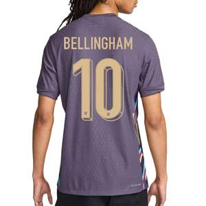Camiseta Nike 2a Inglaterra Bellingham Match 24 25 DFADV - Camiseta de la segunda equipación Nike de Jude Bellingham de la selección inglesa 2024 2025 versión jugador - lila