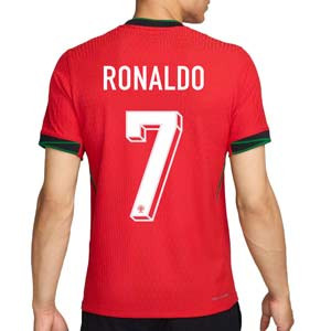 Camiseta Nike Portugal Ronaldo Match 2024 DFADV - Camiseta auténtica de la primera equipación Nike de la selección portuguesa Ronaldo 2024 - roja